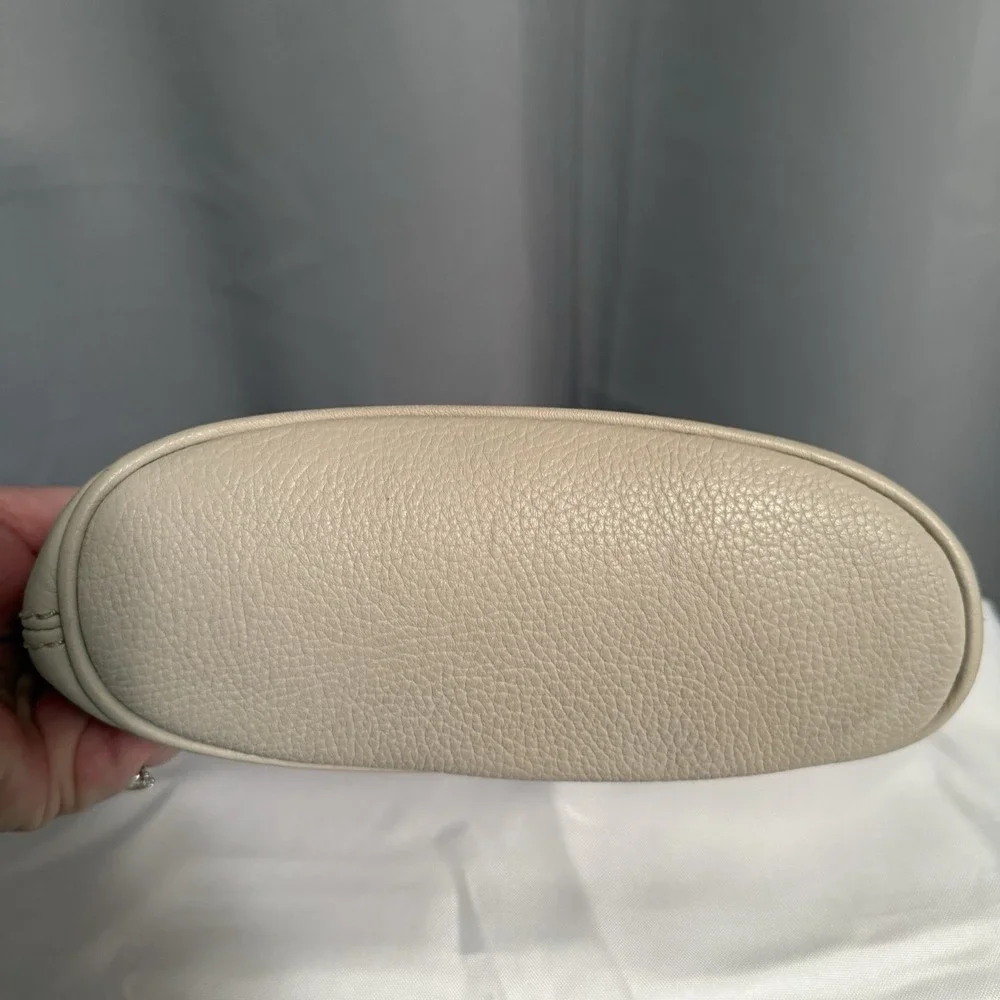 Vintage Coach Sonoma Small Flap Bag Natural Grain Leather Crossbody Parchment